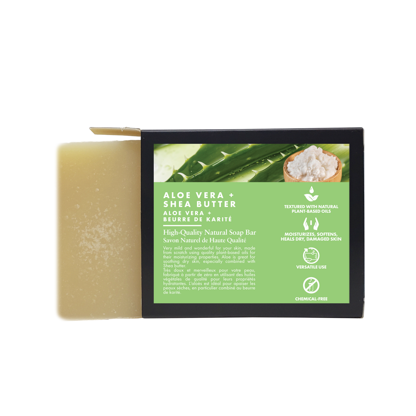 Aloe Vera & Shea Butter All Natural Soap Bar - 120g