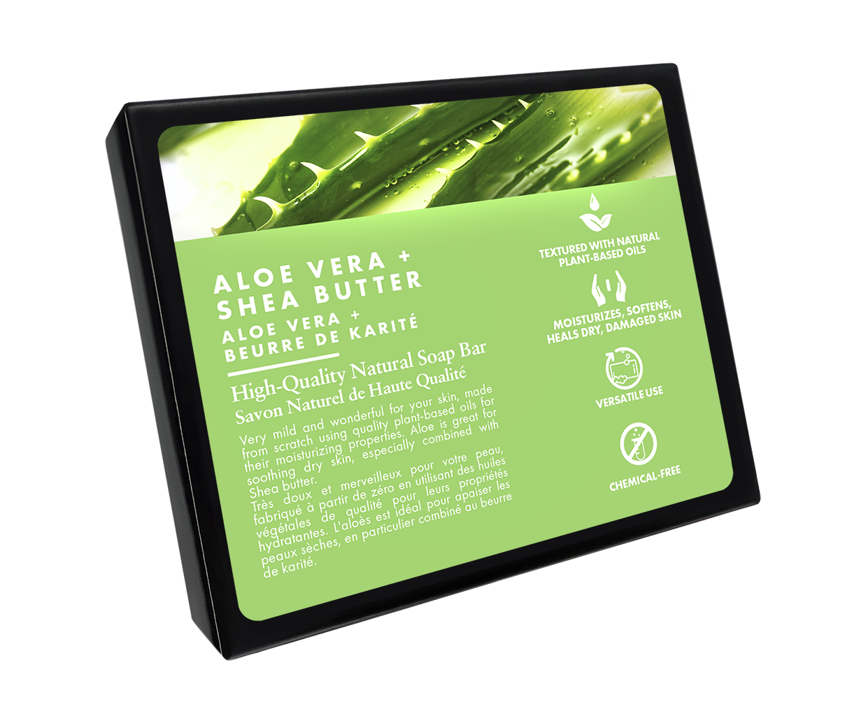 All Natural Soap Aloe Vera & Shea Butter  Bar - 120g