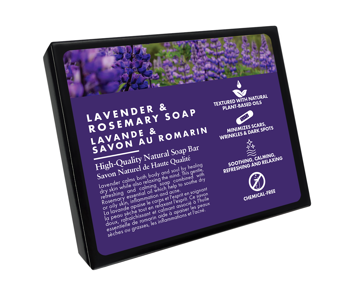 All Natural Soap Lavender & Rosemary Bar