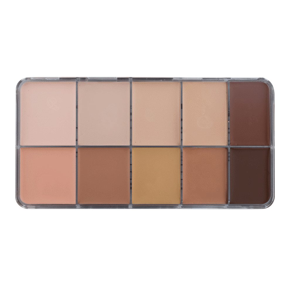 HD Cream Foundation Mixed Palette (10)